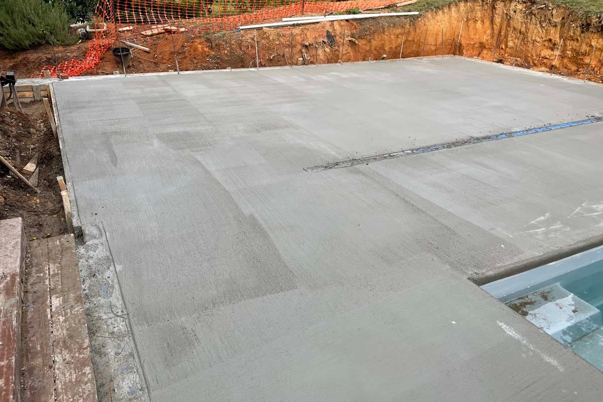 Limestone Lounge Project Pool under construction