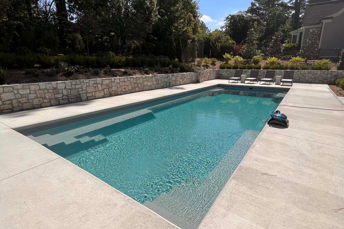 a rectangular pool