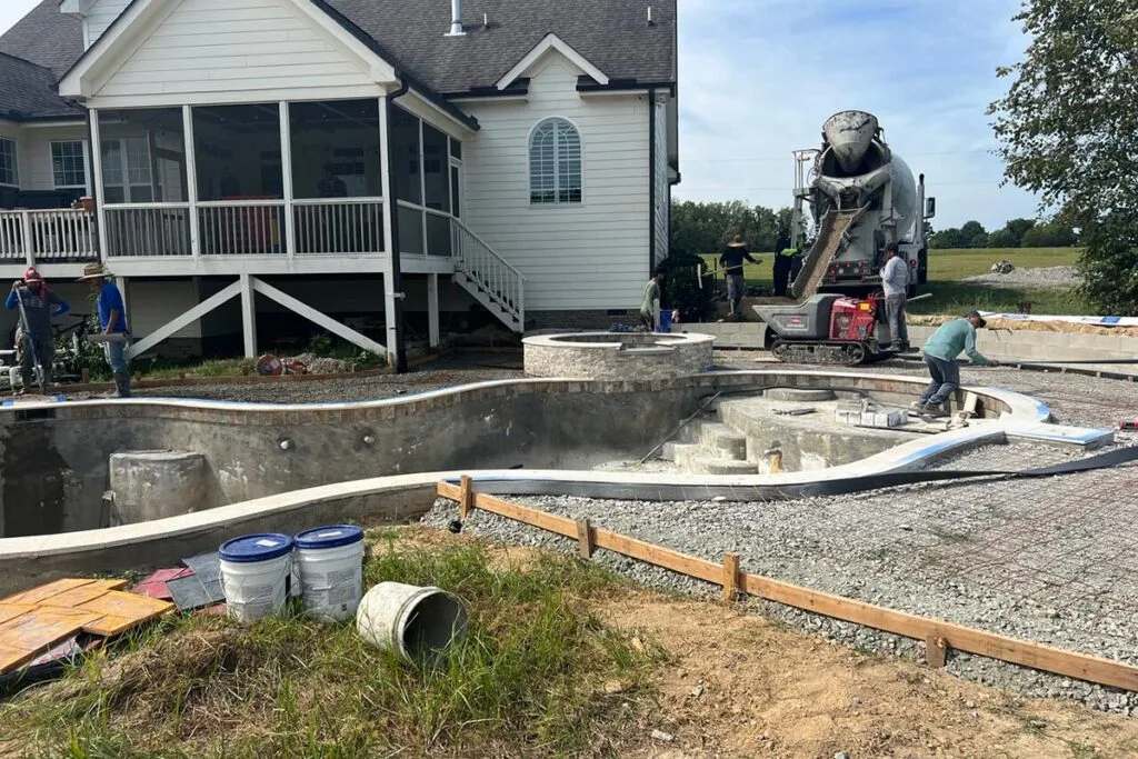 Pool construction