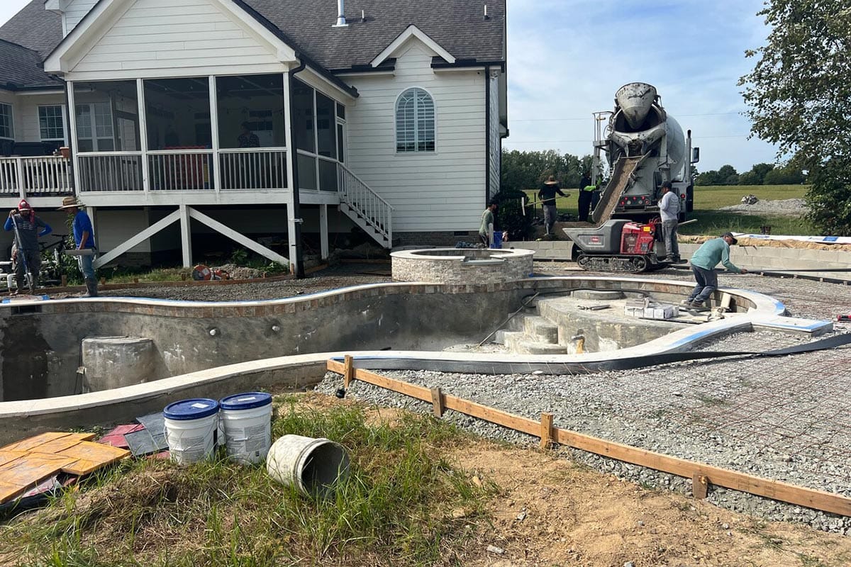 Pool construction
