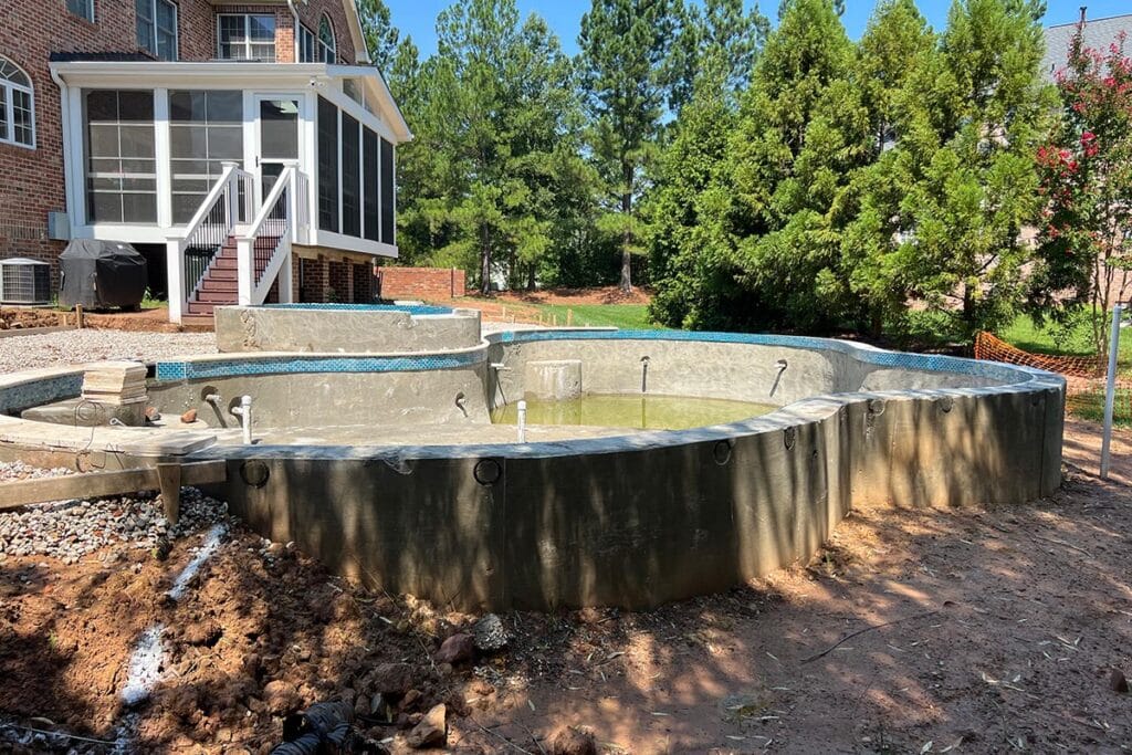 pool construction project